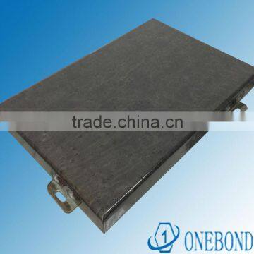 exterior wall aluminium honeycomb panel with aluminum angle