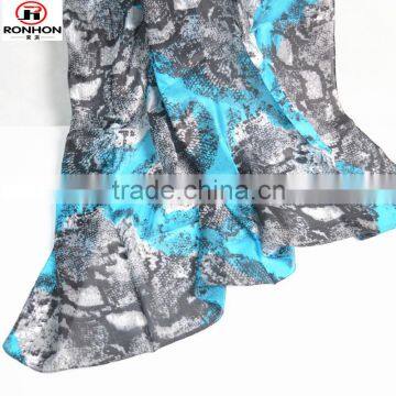 ODM/OEM printed polyester lady fashion scarf