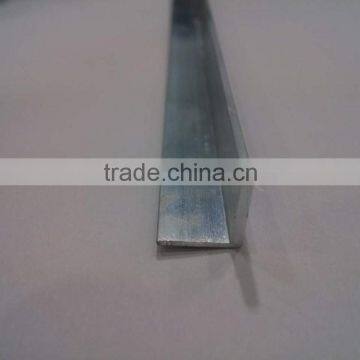 aluminum mill finish thin extrusion 0.5mm thickness for L shape profile