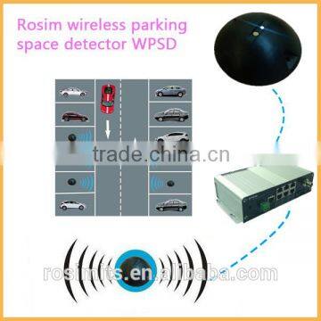 Surface mounted magnetic wireless parking space sensor system with smart outdoor/on-street parking sensor