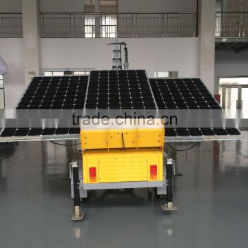 Construction china golden supplier 3 years warranty solar power light tower