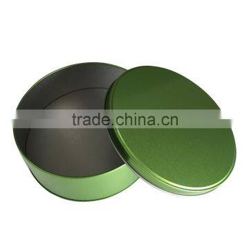 OEM decorative round tin cans with lids