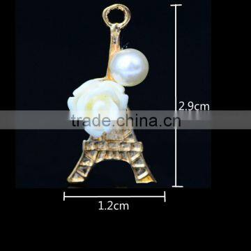 Tower Flower and Pearl Embellishment Pendant Garment Trimmings photo-2