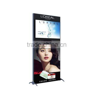 Aluminum-alloy retractable advertising stand