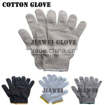 Natural White Knitted Poly Cotton Glove Industrial Cotton Work Glove/Guantes De Algodon 032