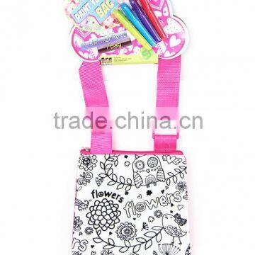 DIY Coloring Fashion Sparkling Handbag With 4 Mini Markers photo-2