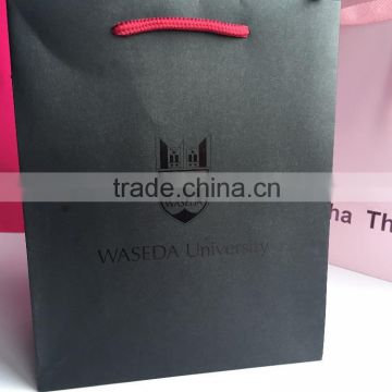 black Gift paper Packaging Bag luxury paper shopping bag