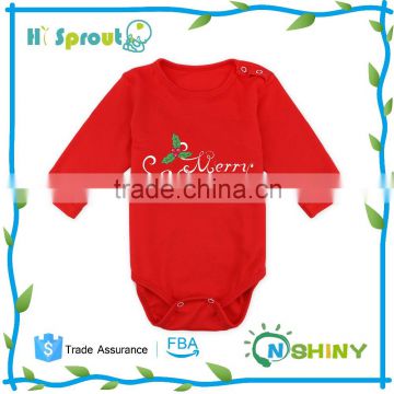 Wholesale newborn baby cotton romper for Christmas