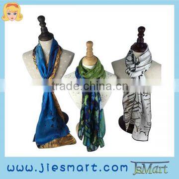 Silk scarves custom desgin printing sublimation