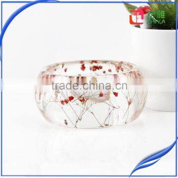 Fashion Wholesale Factory Price Real Dried Flower Resin Bracelet photo-3