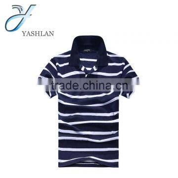 Cross Stripe Men's Polo Shirt T Shirt Wholesale