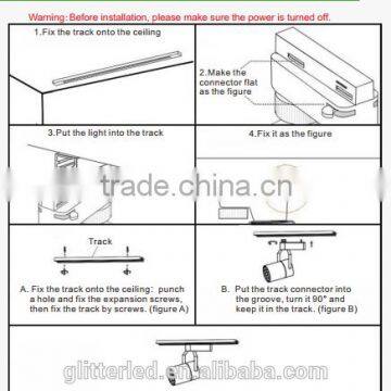 New Arrival LED Track Light 90LM/W PF>0.95 Ra>90 Led Track Light 5 Year Warranty photo-3