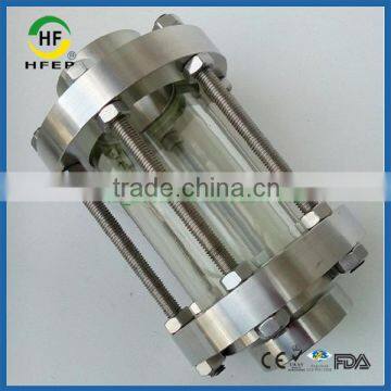 HF6A001 DN40 1.5 Inch Sanitary Stainless Steel Weld Glass Tube Sight Glass