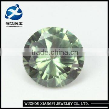Factory prices unique round machine cut bulk synthetic gemstones