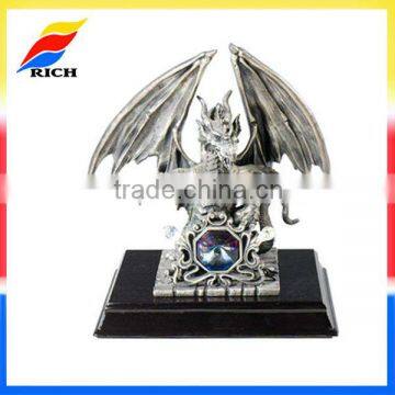 metal black dragon figurine