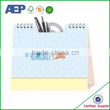 paper cardboard high quality Printable Creative table calendar printing with cheapest price