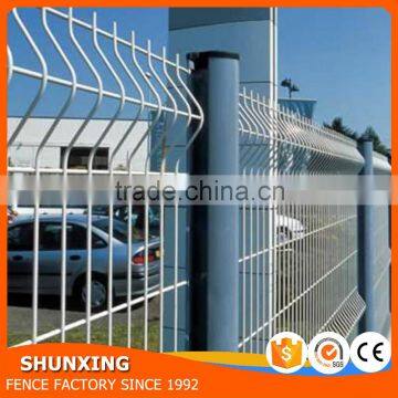 Easy installation PVC coated blue Peach Column Fence price