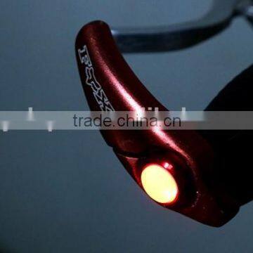 Competitive Price-2Pcs Red Bicycle Bike CNC Handle Bar End Bar Plugs Lights LED Lights Pairs,bicycle Light photo-4