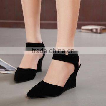 2015 New design cheap wedges ladies shoes for wholesale PH3578