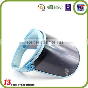 2016 hot selling cheapest plastic visor for promotion PVC sun visor