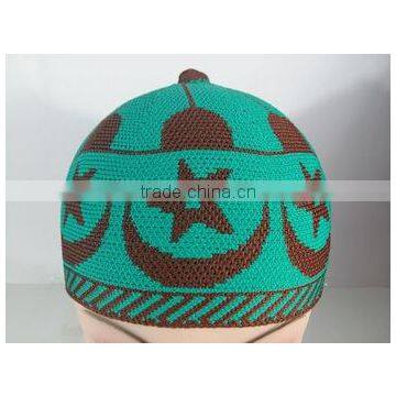 Men Islamic Prayer Knitted Winter Hats Wool Muslim caps