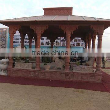 carved stone Gazebo