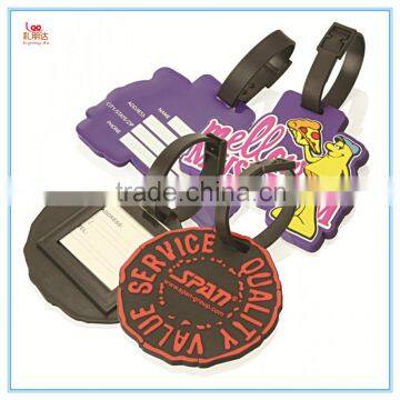 Design special wholesale eco-friendly PU leather luggage tag, promtional PU leather luggage tag