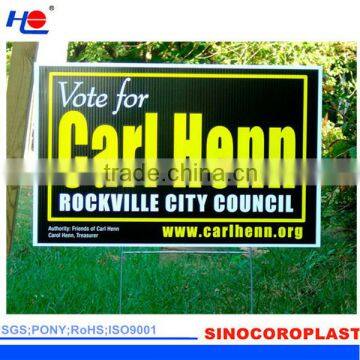 Plastic Corrugated Political Signage