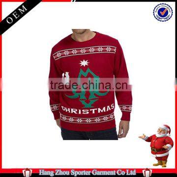 16FZCS38 Santa Face Jacquard Christmas Jumpers Ladies Sweater Christmas