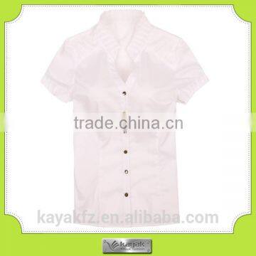 custom-made fancy lace chiffon lady's shirts