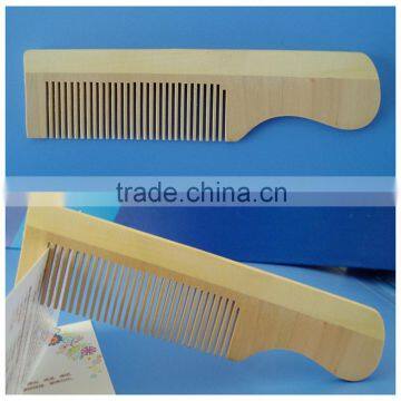 Moustache and beard wooden comb maple wood wholesale