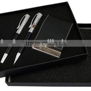 high quality gift pen set,gift set with name card holder