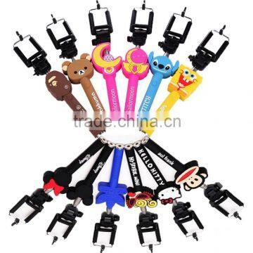 2015 The Best Seller Cartoon Colorful Sfelfie Stick, Selfie Monopod