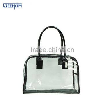 China custom clear pvc zipper tote bag