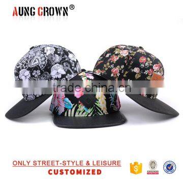 flower snapback caps,flower snapback cap custom,floral fabric snapback cap