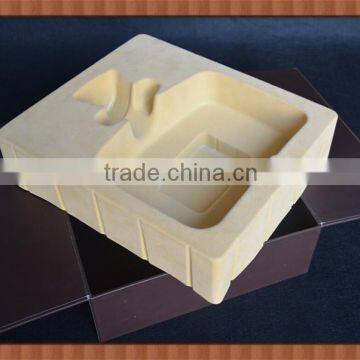 good quality flocking blister tray for packaging wine,customized new blister insert with flocking