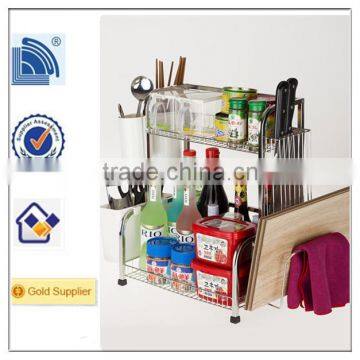 2014 China Manufacture Storage Stainless Steel Kitchen Utensil Rack