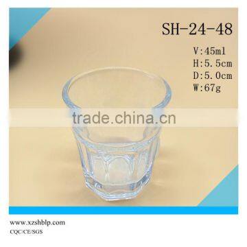 Hot Selling Clear Tube Cup Japan Glass (Made in China)