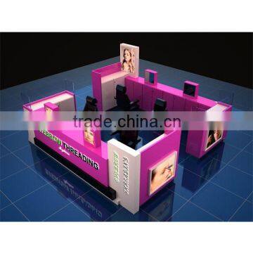 Hot sale shopping mall wink brow threading kiosk