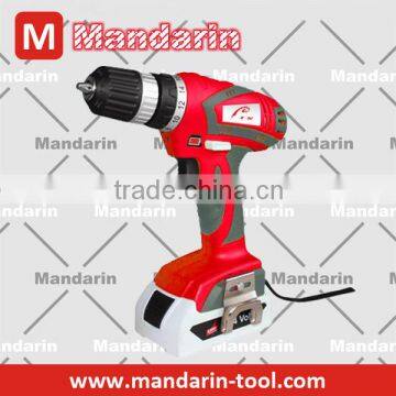 14.4V LED light function cordless drill quick charger