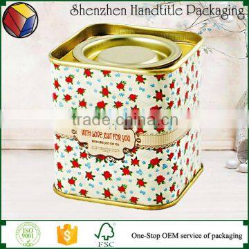 colorful and fine workmanship candy tin box gift box