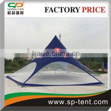 2015 Newly Blue Big Star shade canopy tents diameter 16m with clear sidewall for sport event