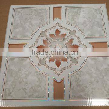 interior ceiling panel 595*595mm PVC panel hot sale for Iraq / Iran/turkey