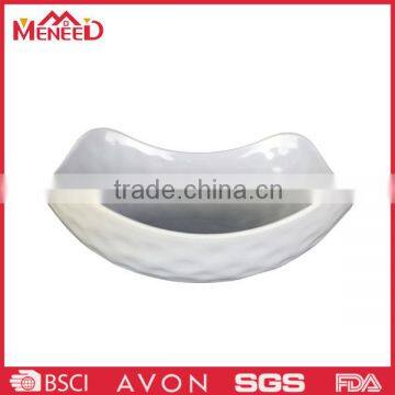 Modern family use large plastic salad bowl
