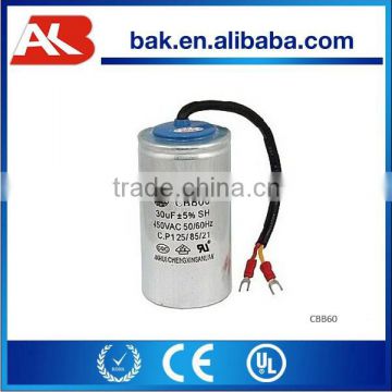 CBB60 450vac 50/60hz capacitor 30uf capacitor