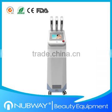 Top quality big promotion! multifunctional 3 handles 1800W e-light ipl rf nd yag laser multifunction machine