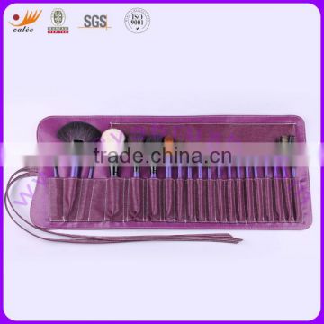 20 pcs Cosmetic Brush Set with Natural Hair and Synthetic Hair