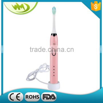 2017 New 3 modes 37,000 Vibrations Wireless Rechargeable Sonic Electric Toothbrush Manufacturer with Lithium Battery