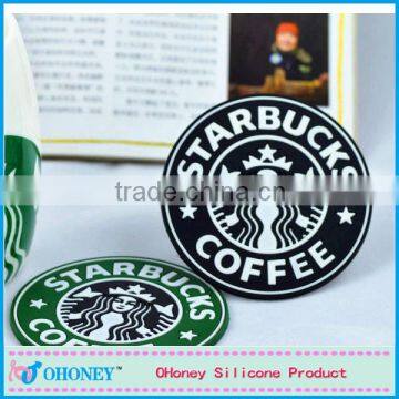 wholesale promotion decorative PVC cup mat,PVC cup coaster,starbucks PVC cup placement