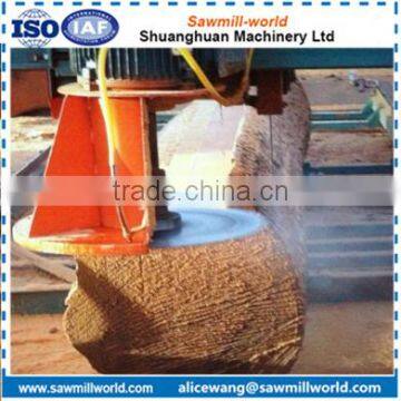 2017 professional circular sawing double blades angle sawmill